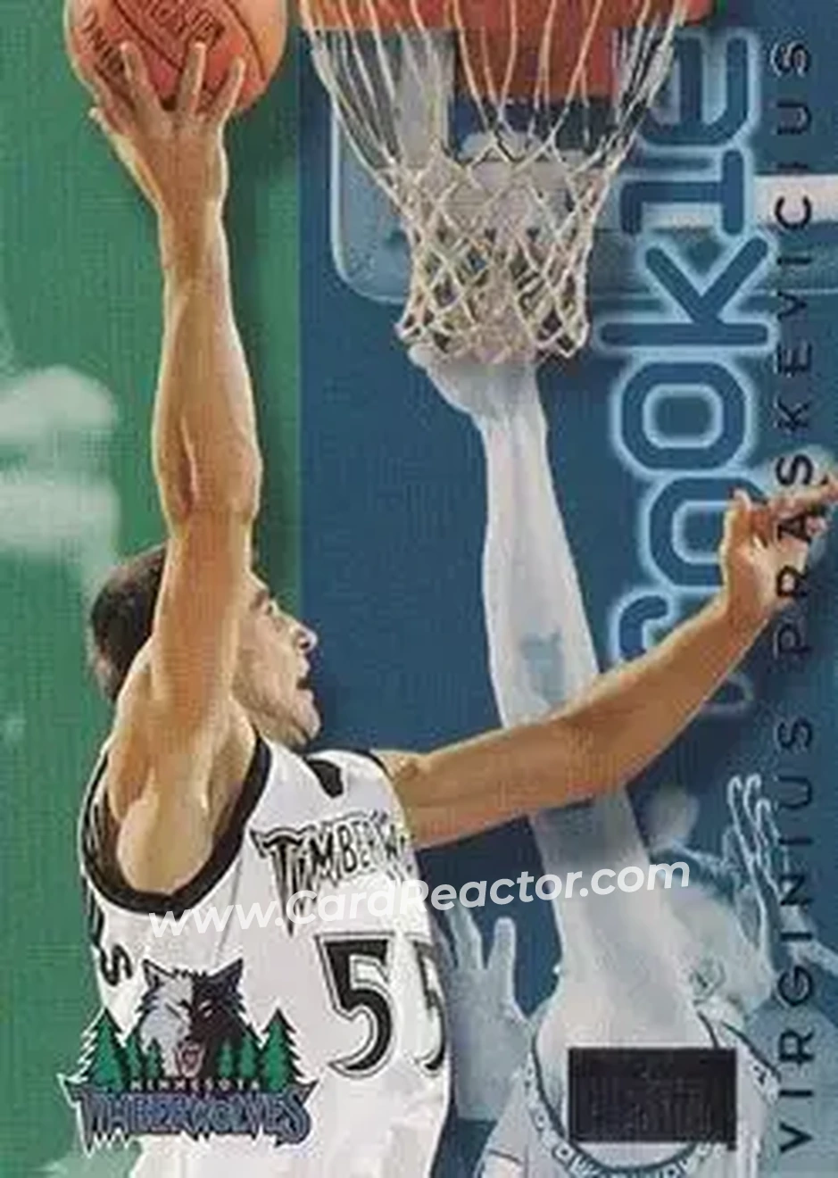 1996-97 SkyBox Premium #231 - Virginius Praskevicius - Minnesota Timberwolves - Front