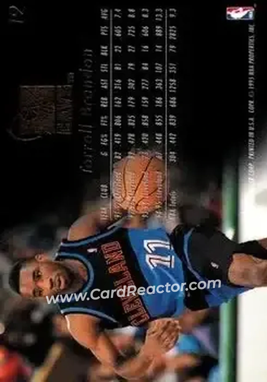 1995-96 Flair #19 - Terrell Brandon - Cleveland Cavaliers - Back