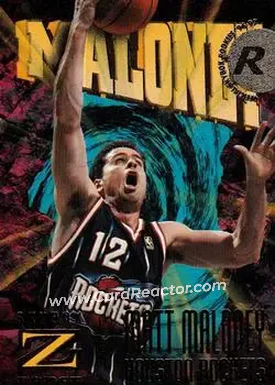 1996-97 SkyBox Z-Force #155 - Matt Maloney - Houston Rockets - Front