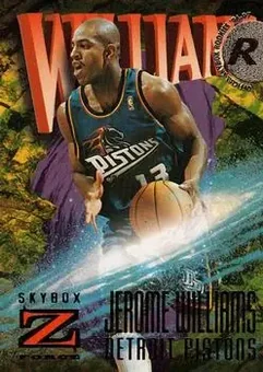 1996-97 SkyBox Z-Force #167 - Jerome Williams - Detroit Pistons