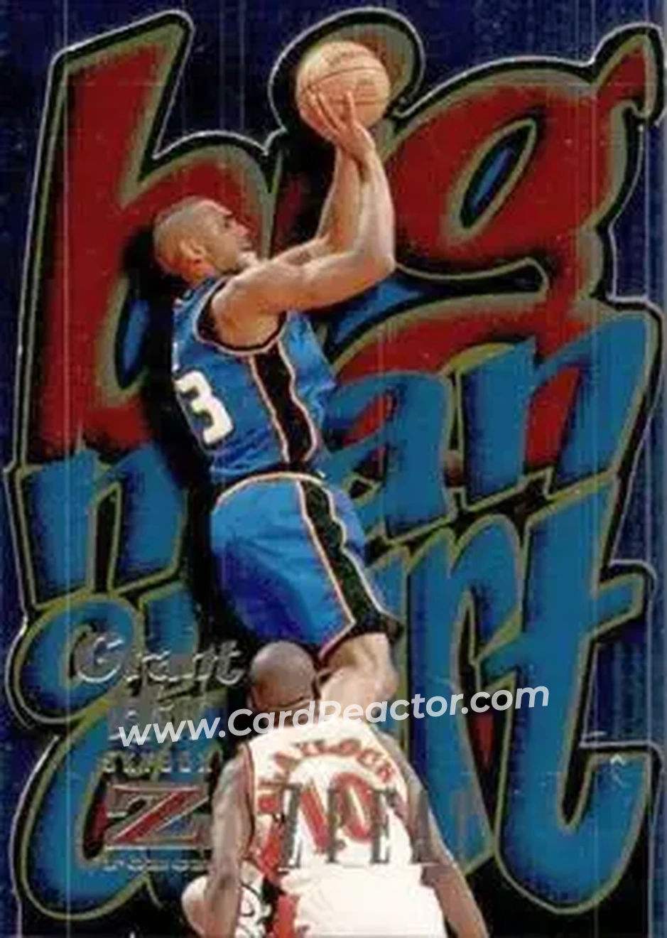 1996-97 SkyBox Z-Force - Big Man on Court (BMOC) Zpeat #3 - Grant Hill - Detroit Pistons - Front