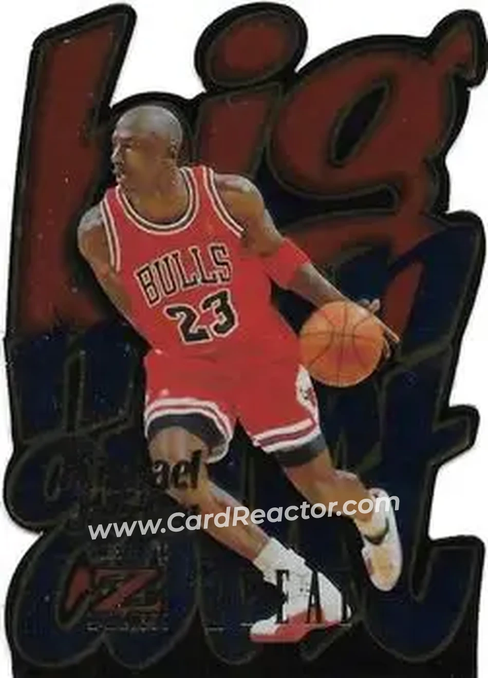 1996-97 SkyBox Z-Force - Big Man on Court (BMOC) Zpeat #4 - Michael Jordan - Chicago Bulls - Front