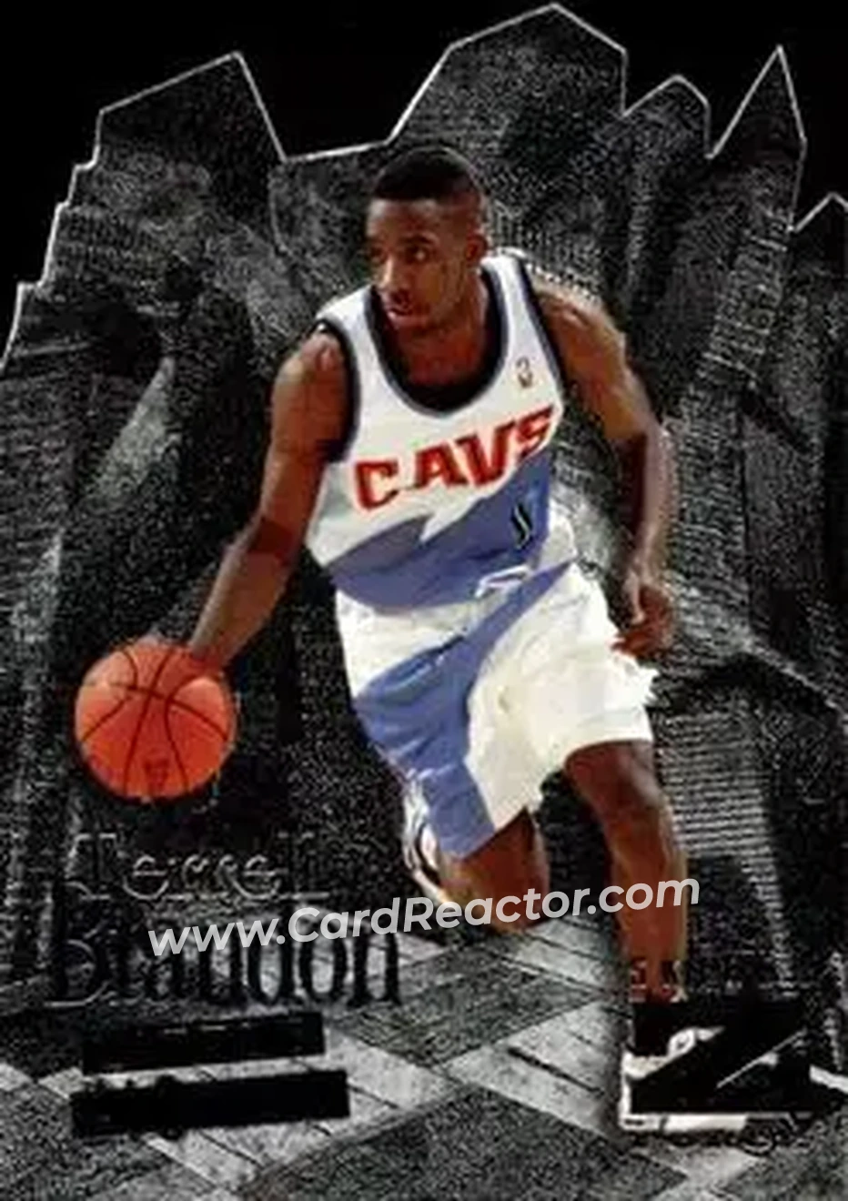 1996-97 SkyBox Z-Force - Little Big Men #4 - Terrell Brandon - Cleveland Cavaliers - Front