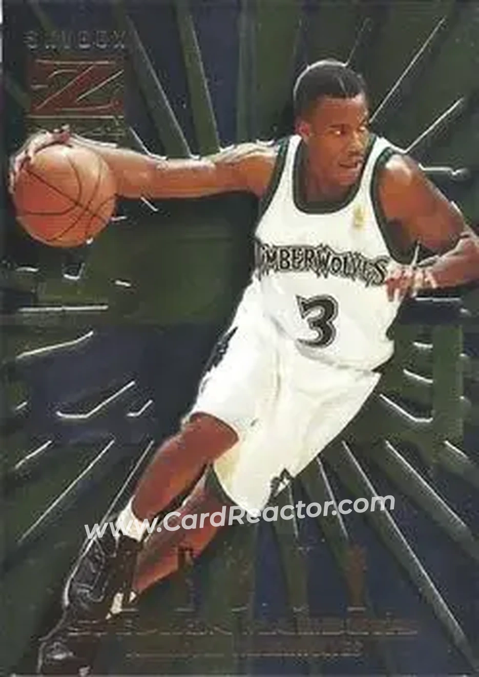 1996-97 SkyBox Z-Force - Zebut #11 - Stephon Marbury - Minnesota Timberwolves - Front
