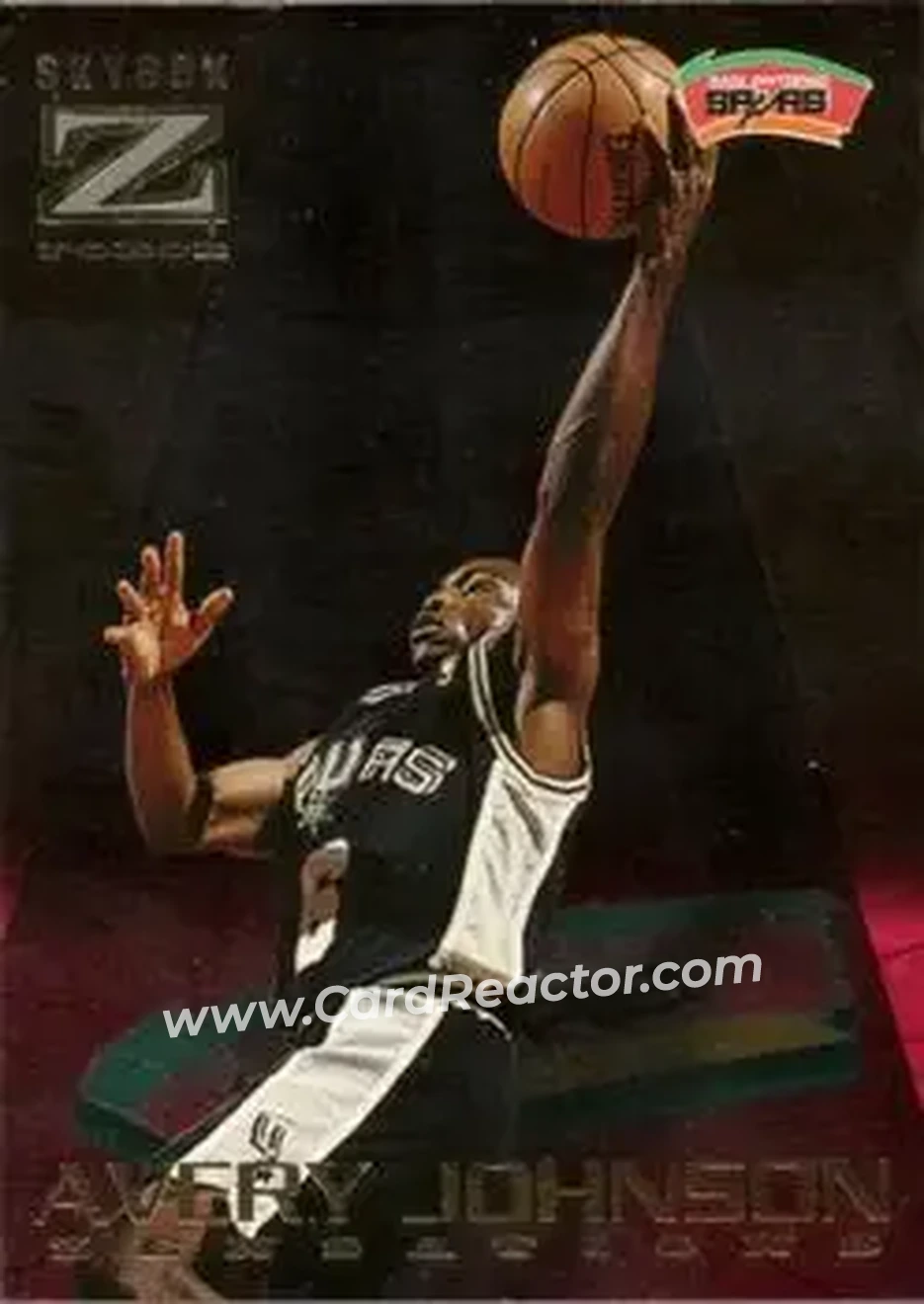 1996-97 SkyBox Z-Force - Zensations #11 - Avery Johnson - San Antonio Spurs - Front