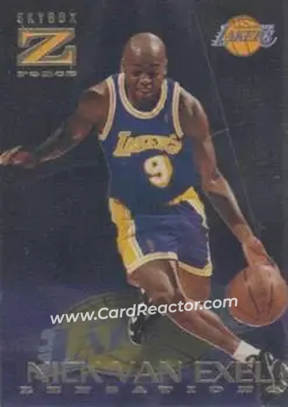1996-97 SkyBox Z-Force - Zensations #20 - Nick Van Exel - Los Angeles Lakers - Front