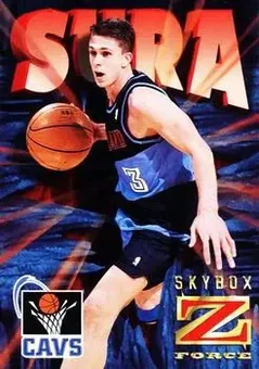 1996-97 SkyBox Z-Force - Z-Cling #17 - Bob Sura - Cleveland Cavaliers