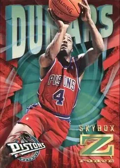 1996-97 SkyBox Z-Force - Z-Cling #25 - Joe Dumars - Detroit Pistons