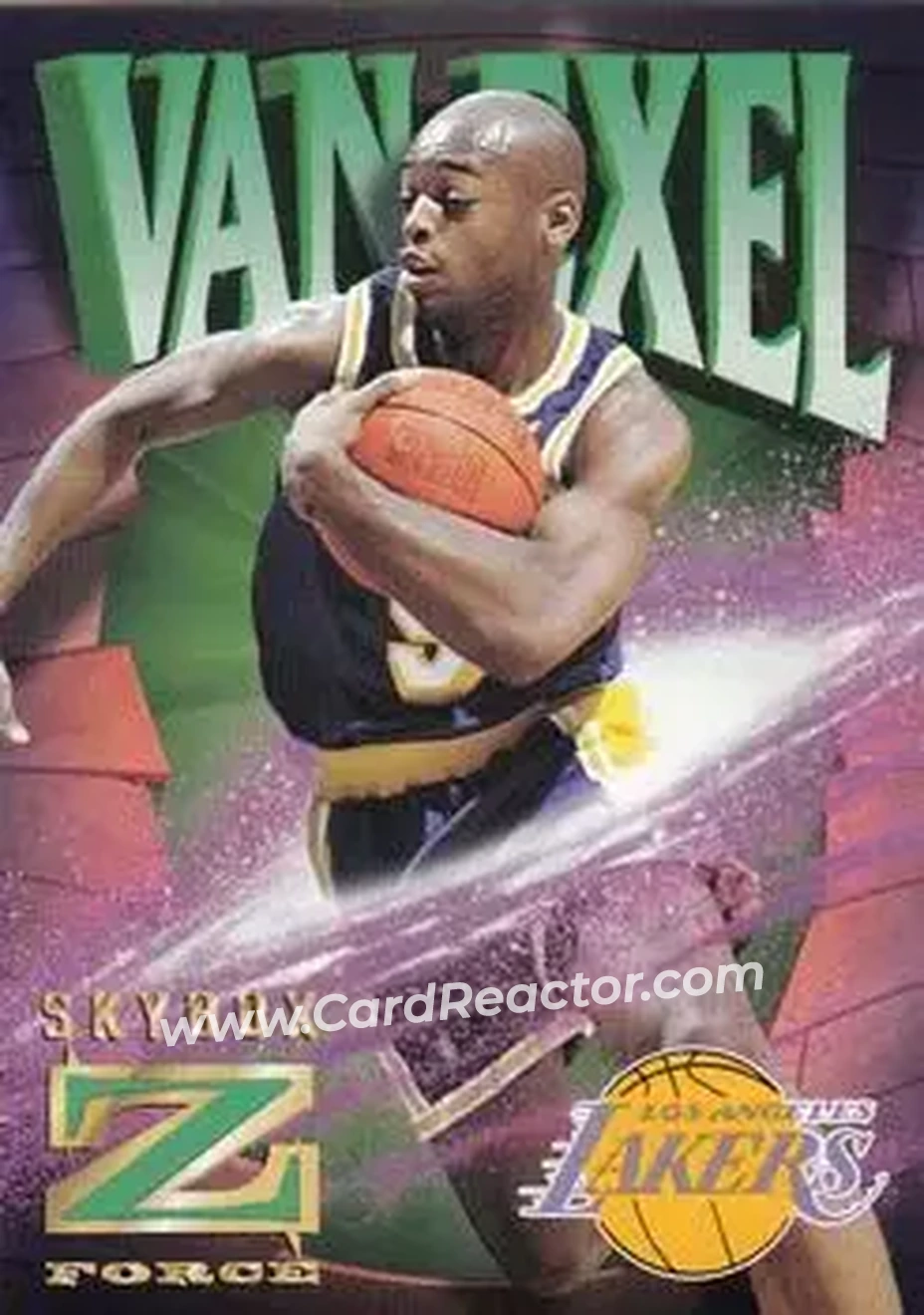 1996-97 SkyBox Z-Force - Z-Cling #45 - Nick Van Exel - Los Angeles Lakers - Front