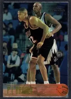 1996-97 Topps Chrome #147 - P.J. Brown - Miami Heat