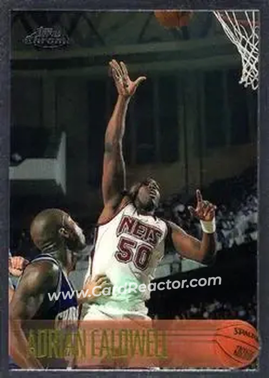 1996-97 Topps Chrome #156 - Adrian Caldwell - New Jersey Nets - Front