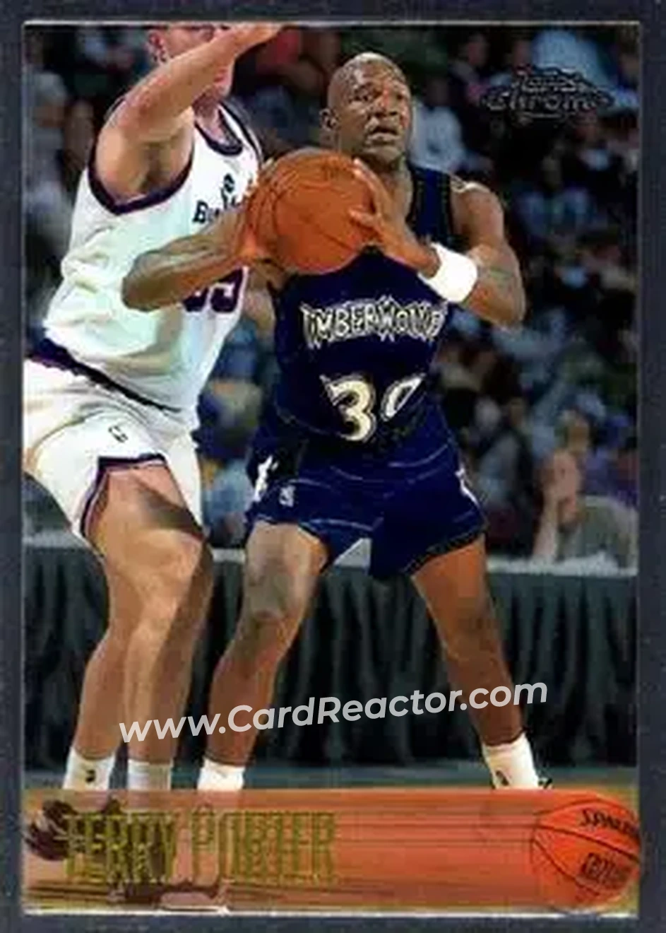1996-97 Topps Chrome #207 - Terry Porter - Minnesota Timberwolves - Front