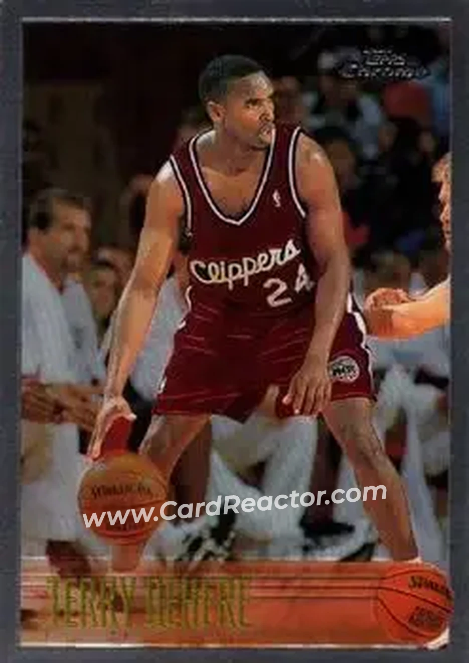 1996-97 Topps Chrome #211 - Terry Dehere - Los Angeles Clippers - Front