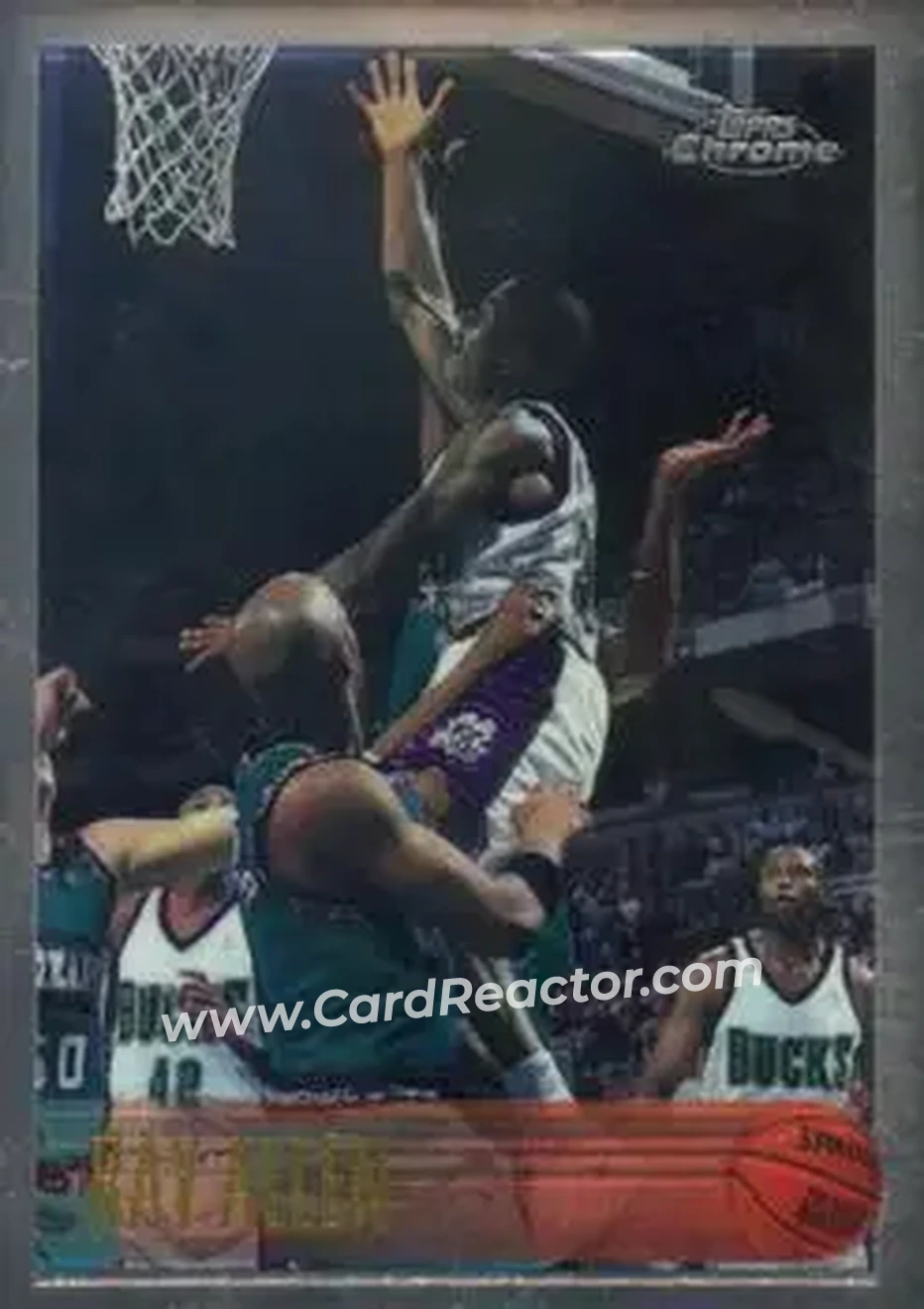 1996-97 Topps Chrome #217 - Ray Allen - Milwaukee Bucks - Front