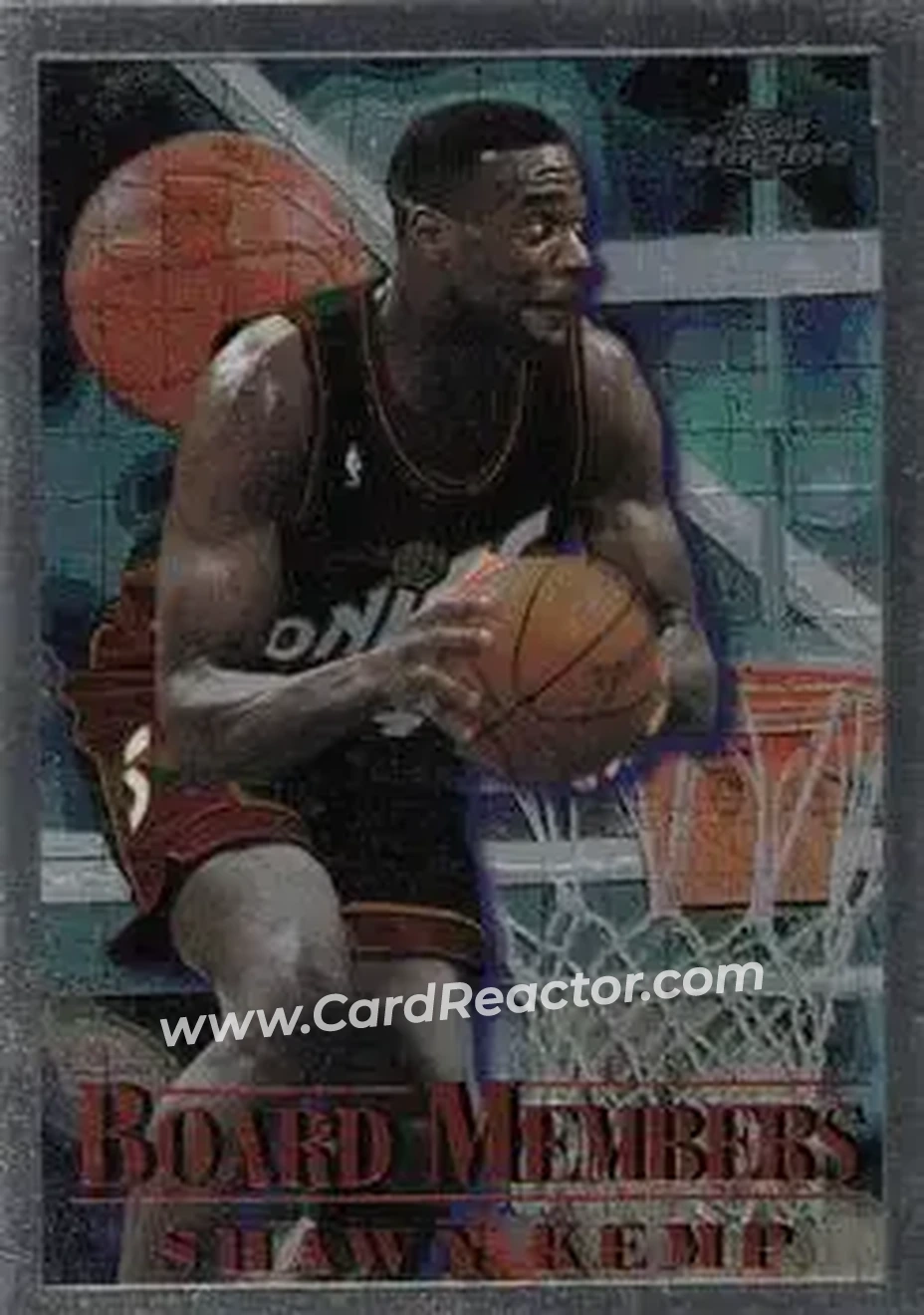 1996-97 Topps Chrome - Season's Best #10 - Shawn Kemp - Seattle SuperSonics - Front