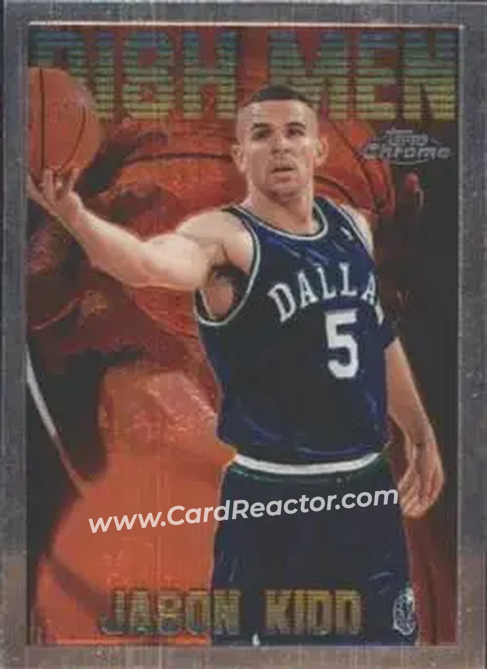 1996-97 Topps Chrome - Season's Best #12 - Jason Kidd - Dallas Mavericks - Front
