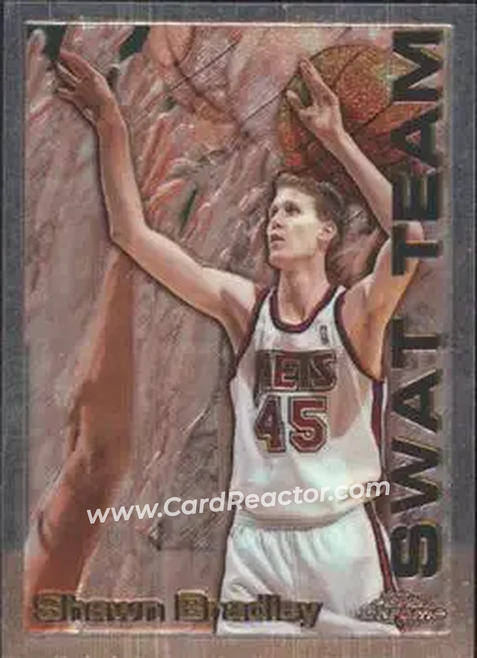 1996-97 Topps Chrome - Season's Best #22 - Shawn Bradley - New Jersey Nets - Front