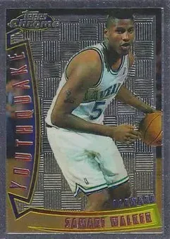 1996-97 Topps Chrome - Youthquake #YQ2 - Samaki Walker - Dallas Mavericks