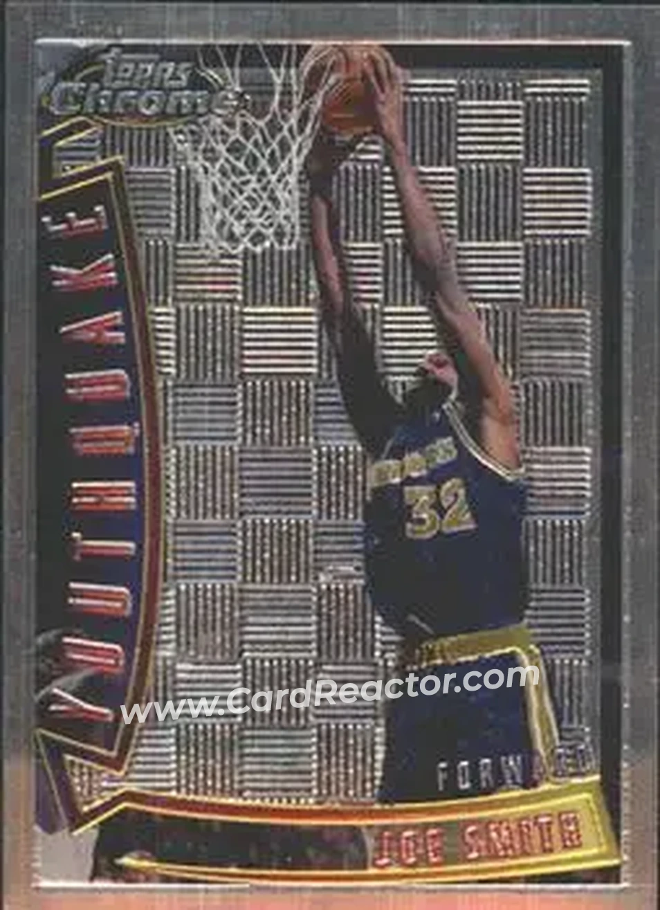 1996-97 Topps Chrome - Youthquake #YQ13 - Joe Smith - Golden State Warriors - Front
