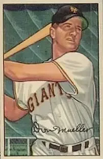 1952 Bowman #18 Don Mueller