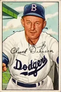 1952 Bowman #188 - Chuck Dressen - Brooklyn Dodgers