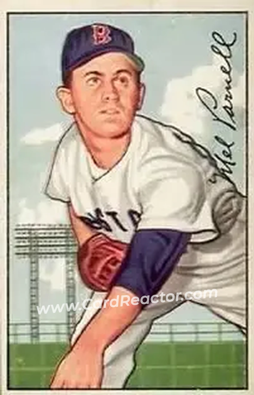 1952 Bowman #241 - Mel Parnell - Boston Red Sox - Front 1952 Bowman #241 - Mel Parnell - Boston Red Sox - Front