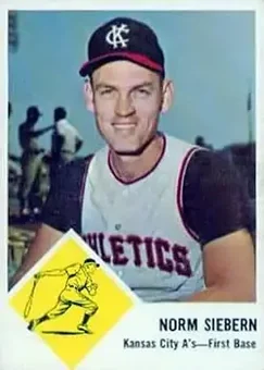 1963 Fleer #17 - Norm Siebern - Kansas City Athletics