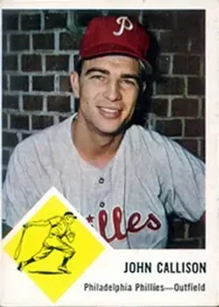 1963 Fleer #51 - Johnny Callison - Philadelphia Phillies
