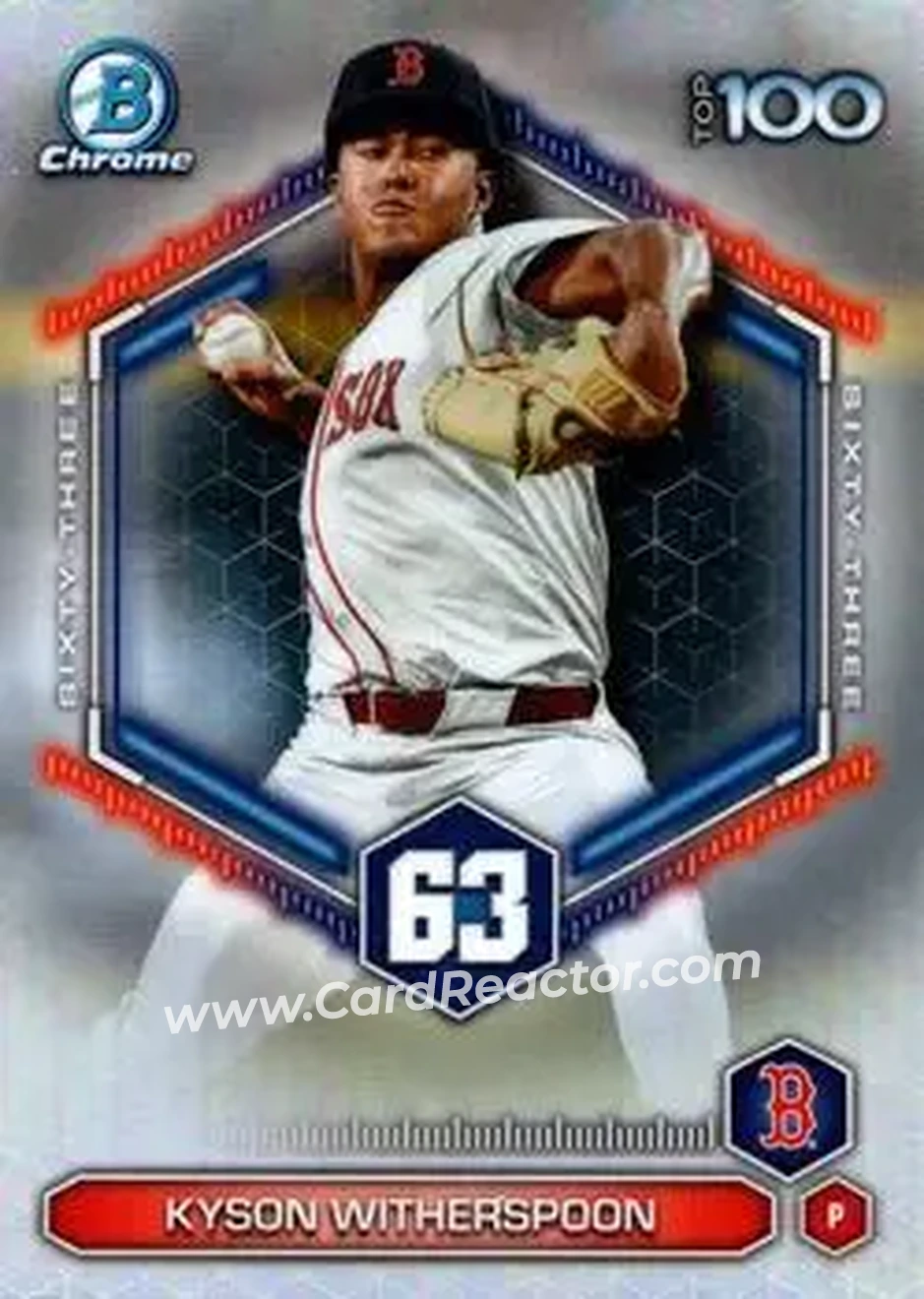 2026 Bowman - Bowman Scouts' Top 100 #BTP-63 - Kyson Witherspoon - Boston Red Sox - Front