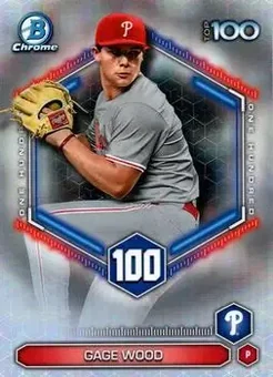 2026 Bowman - Bowman Scouts' Top 100 #BTP-100 - Gage Wood - Philadelphia Phillies