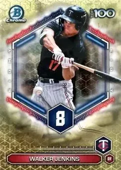 2026 Bowman - Bowman Scouts' Top 100 SuperFractors #BTP-8 - Walker Jenkins - Minnesota Twins