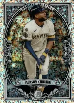 2026 Bowman - Bowman Sterling Mini Diamond Refractors #BST-1 - Jackson Chourio - Milwaukee Brewers