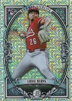 2026 Bowman - Bowman Sterling Mojo Refractors #BST-10 - Chase Burns - Cincinnati Reds
