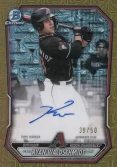 2026 Bowman - Chrome Autographs Mojo Gold Refractors #BMA-RW - Ryan Waldschmidt - Arizona Diamondbacks