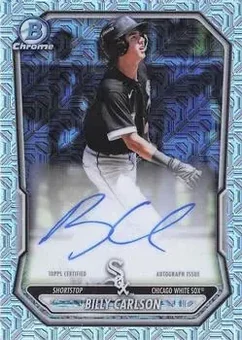 2026 Bowman - Chrome Autographs Mojo Refractors #BMA-BC - Billy Carlson - Chicago White Sox