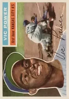 1956 Topps #67 - Vic Power - Kansas City Athletics