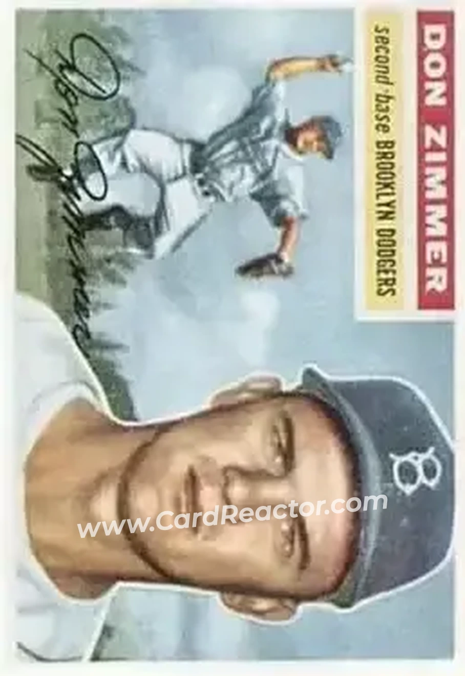 1956 Topps #99 - Don Zimmer - Brooklyn Dodgers - Front