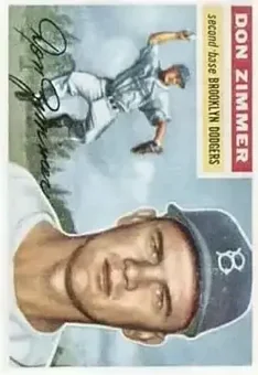 1956 Topps #99 - Don Zimmer - Brooklyn Dodgers