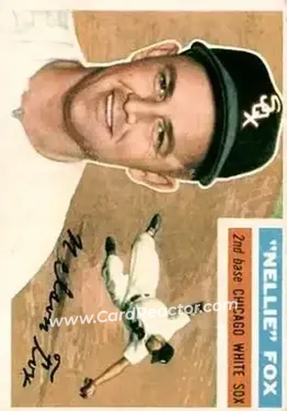 1956 Topps #118 - Nelson Fox - Chicago White Sox - Front