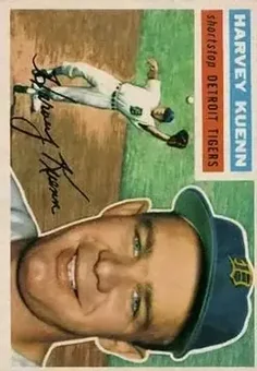 1956 Topps #155 - Harvey Kuenn - Detroit Tigers