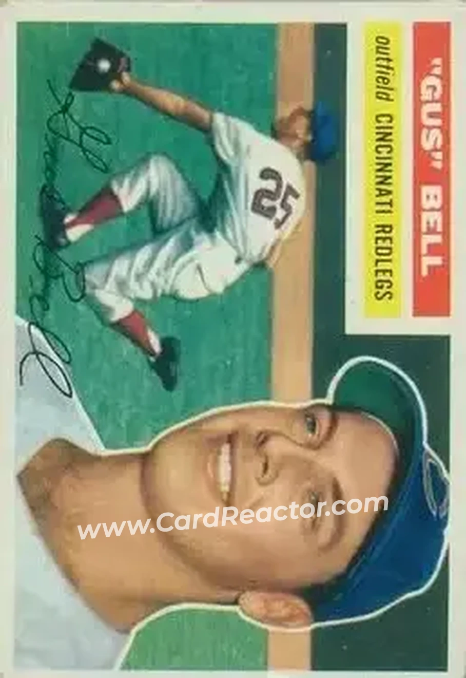 1956 Topps #162 - Dave Bell - Cincinnati Redlegs - Front
