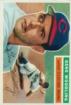 1956 Topps #163 - Gene Woodling - Cleveland Indians