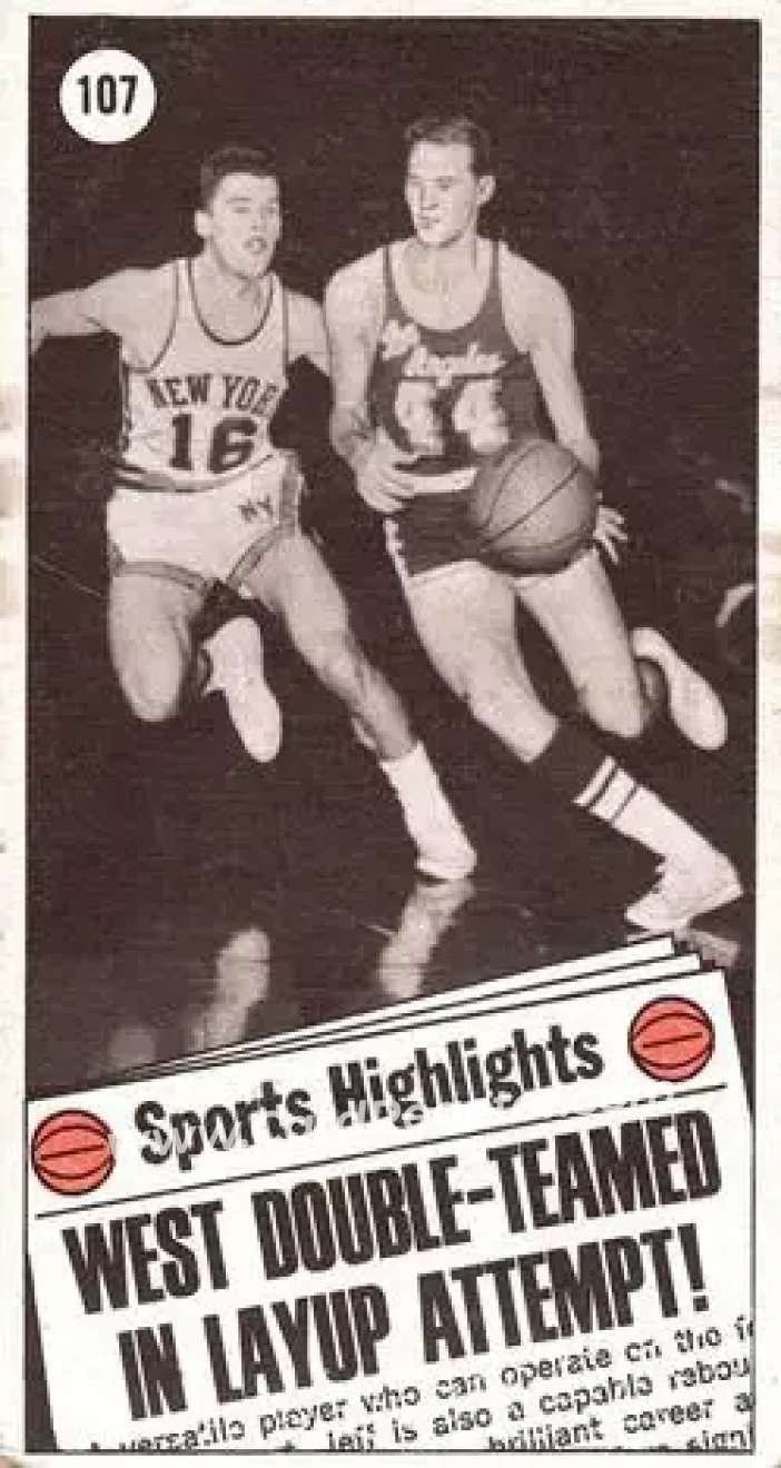 1970-71 Topps #107 - Jerry West - Los Angeles Lakers - Back