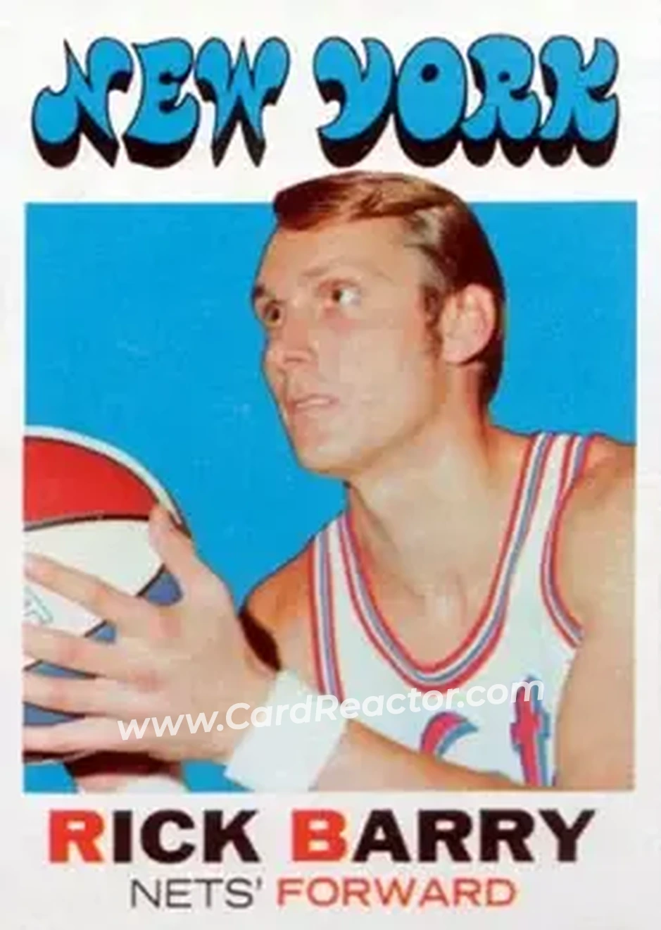 1971-72 Topps #170 - Rick Barry - New York Nets