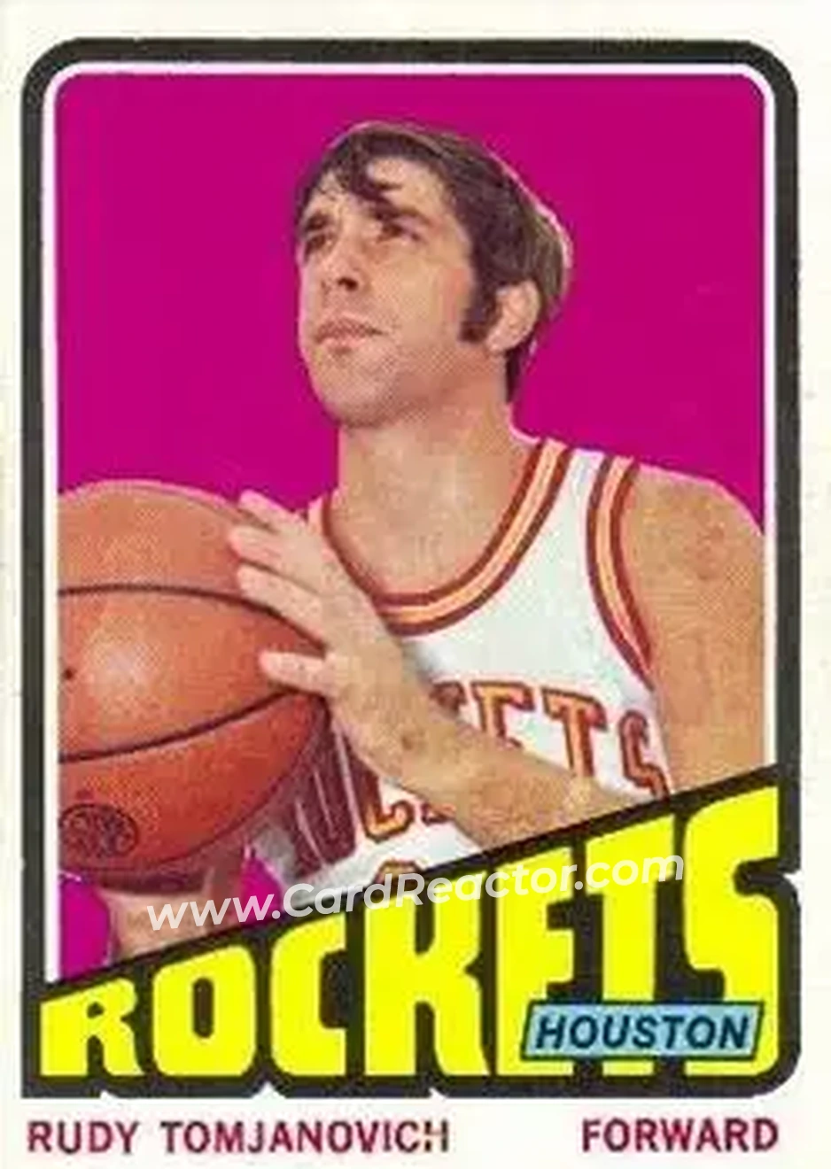 1972-73 Topps #103 - Rudy Tomjanovich - Houston Rockets - Front