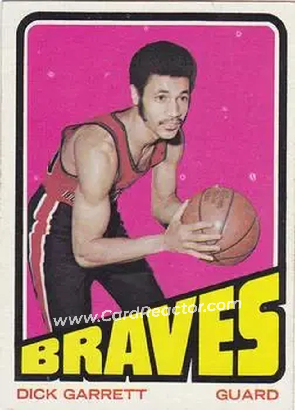 1972-73 Topps #108 - Dick Garrett - Buffalo Braves - Front
