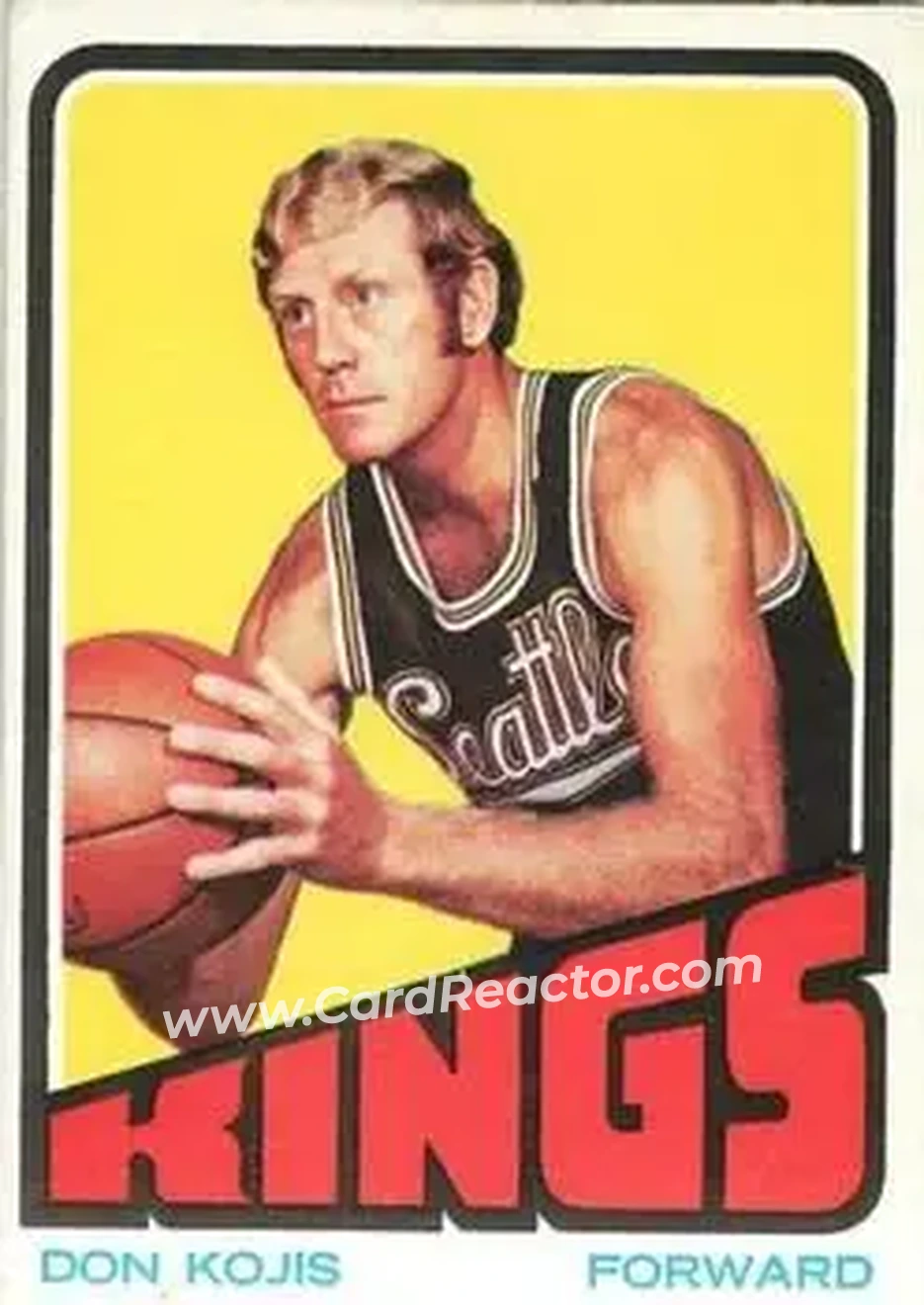 1972-73 Topps #116 - Don Kojis - Kansas City-Omaha Kings - Front