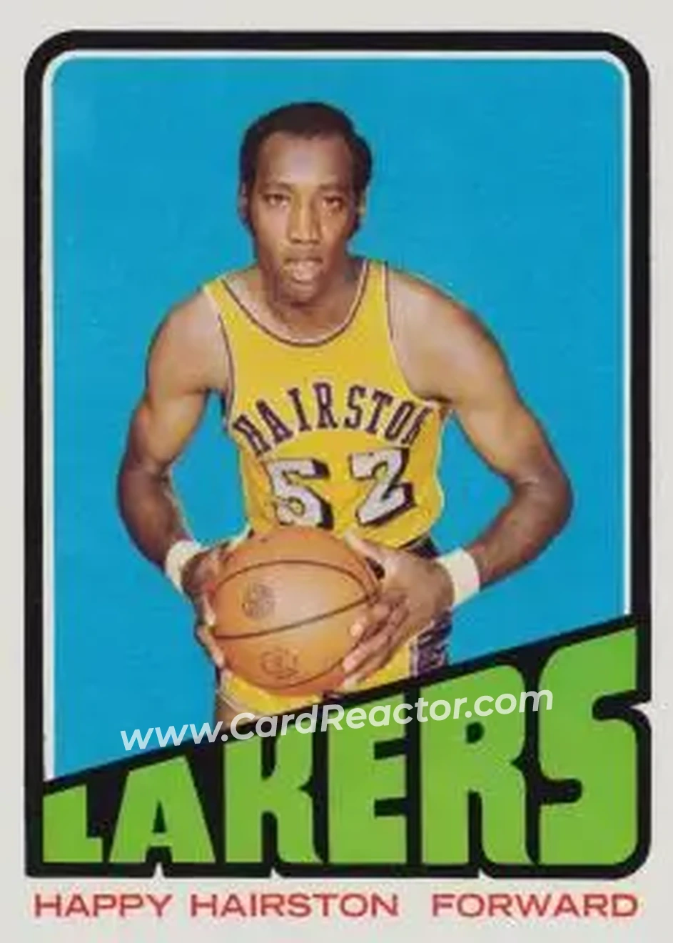 1972-73 Topps #121 - Happy Hairston - Los Angeles Lakers - Front