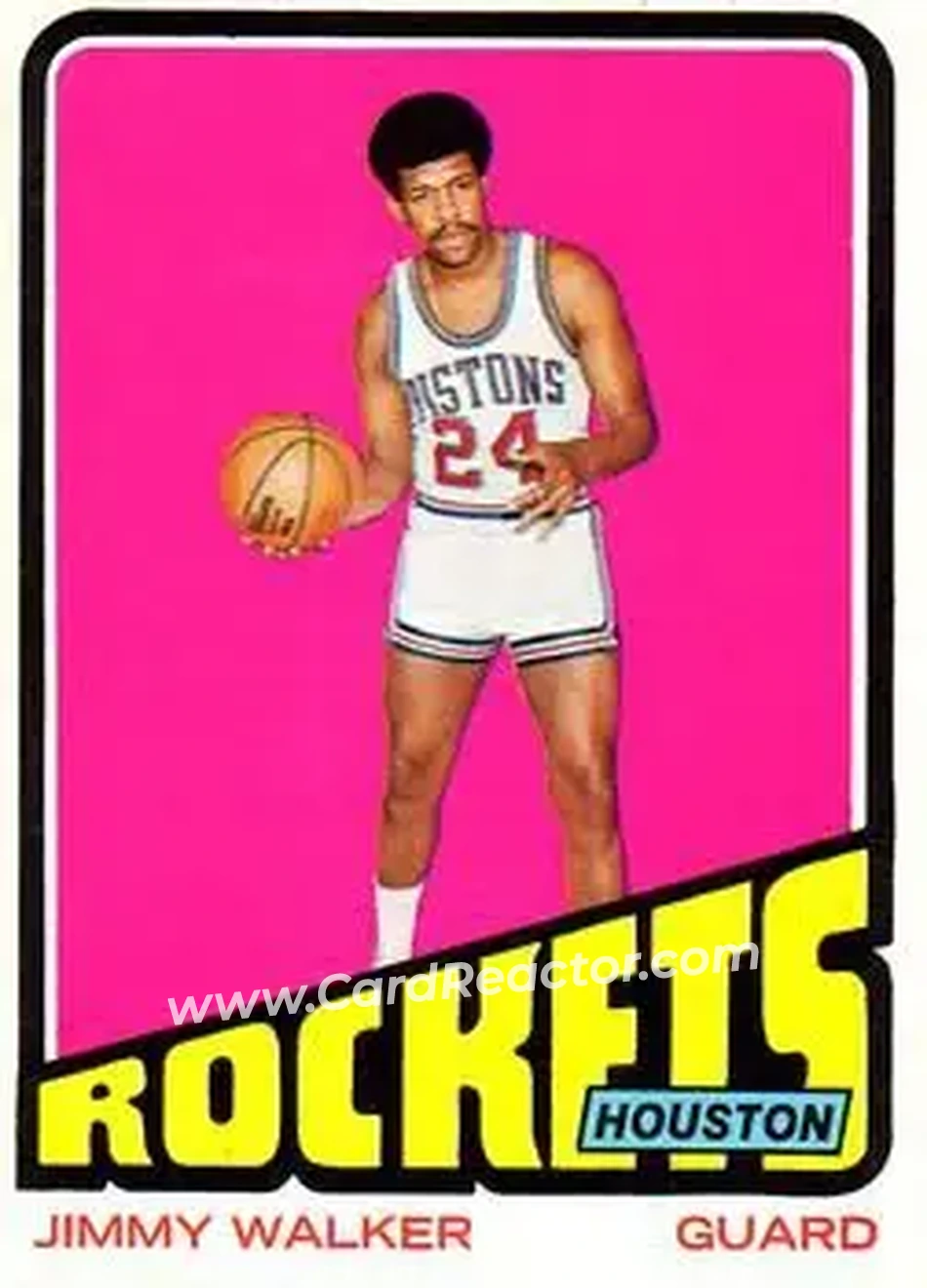 1972-73 Topps #124 - Jimmy Walker - Houston Rockets - Front 1972-73 Topps #124 - Jimmy Walker - Houston Rockets - Front