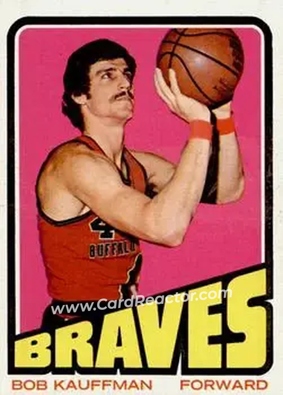 1972-73 Topps #125 - Bob Kauffman - Buffalo Braves - Front